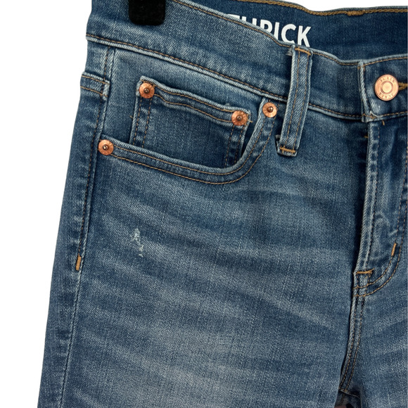 J. Crew 8” Toothpick Jeans in Horse Shoe Wash AQ837 - Picture 4 of 13